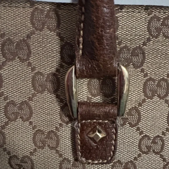 Gucci Brown Monogram Canvas Tote - Picture 8 of 10